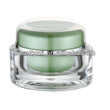 oval empty cosmetic cream jar